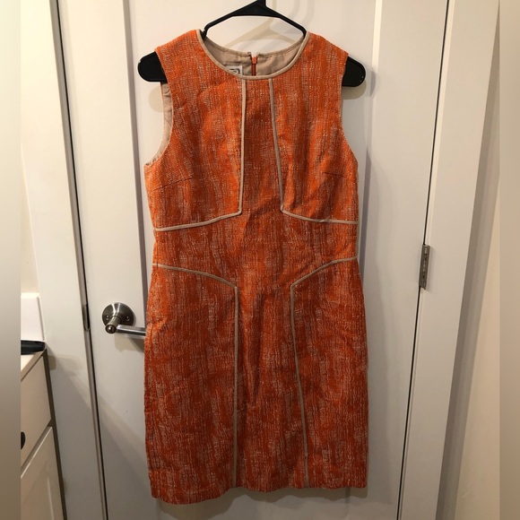 Orange textured Anne Klein Dress - Picture 1 of 2